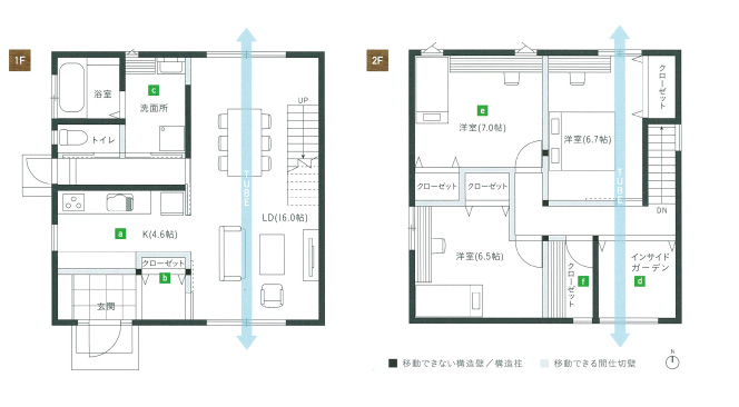 無垢スタイルタイプB・間取りプラン例