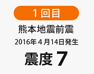 熊本地震前震。震度７